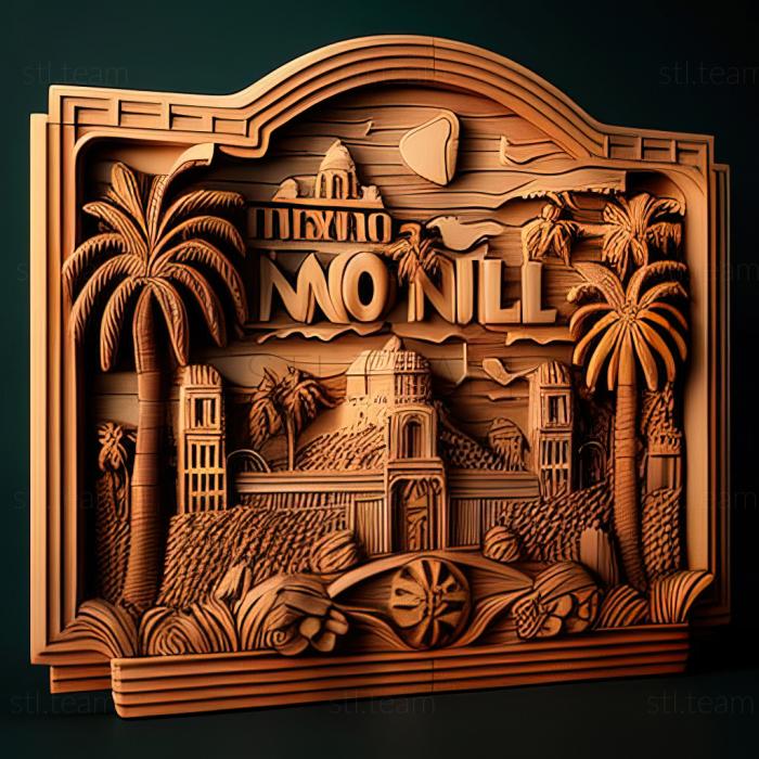 3D модель Эль Монте Калифорния (STL)